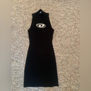 Diesel black knitted dress